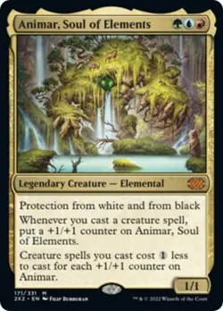 MTG English Animar, Soul of Elements NM Normal Double Masters 2022 - Image 1