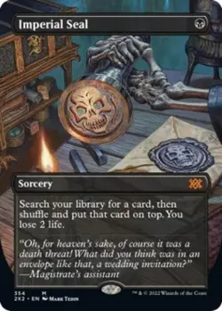 MTG English Imperial Seal (Borderless) NM Normal Double Masters 2022 - Image 1
