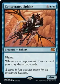 MTG English Consecrated Sphinx NM Normal Double Masters 2022 - Image 1
