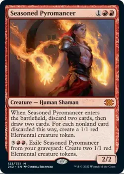 MTG English Seasoned Pyromancer NM Normal Double Masters 2022 - Image 1