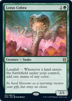 MTG English Lotus Cobra NM Normal Zendikar Rising - Image 1