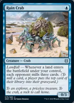 MTG English Ruin Crab NM Normal Zendikar Rising - Image 1