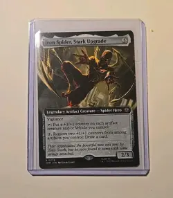 Iron Spider, Stark Upgrade (Extended Art) 0279 Regular MTG Spiderman M/NM - Image 3