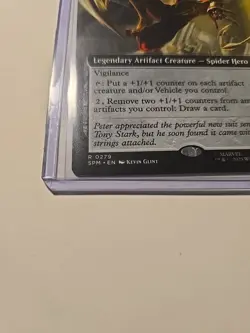 Iron Spider, Stark Upgrade (Extended Art) 0279 Regular MTG Spiderman M/NM - Image 4