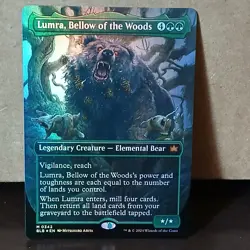 MTG Bloomburrow Lumra, Bellow of the Woods Borderless Foil Near Mint 0342 - Image 1