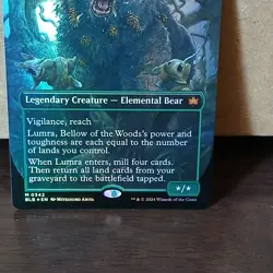 MTG Bloomburrow Lumra, Bellow of the Woods Borderless Foil Near Mint 0342 - Image 3