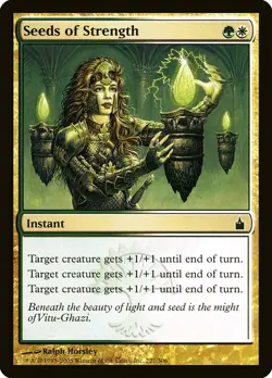 (1x) SEEDS OF STRENGTH - Ravnica: City of Guilds - MTG Magic the Gathering Card - Image 1
