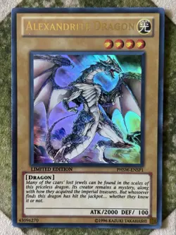 YuGiOh ALEXANDRITE DRAGON Ultra Rare Limited Edition PHSW-ENSP1 - Image 2
