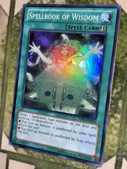 YuGiOh SPELLBOOK OF WISDOM Super Rare AP04-EN010 - Image 1