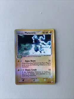 Team Aquas Manectric 29/95 Reverse Holo Foil Pokemon Card TCG LP - Image 1