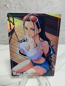 Nico Robin Trading Card Waifu Goddess Story Anime Girl holo Karte Manga Full Art - Image 1