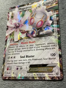 Magearna EX 75/114 2016 Ultra Rare Holo Pokemon Card MP - Image 2