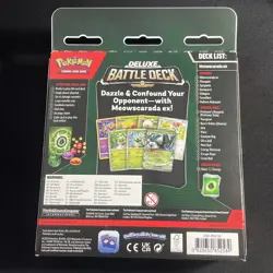 Meowscarada EX Pokemon TCG Deluxe Battle Deck New Sealed 3 Foil Cards + Deck Box - Image 3