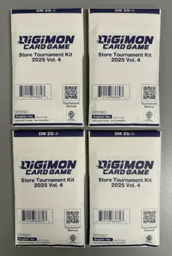 (4) Digimon Card Game Store Tournament Kit 2025 Vol. 4 SEALED English - Image 1
