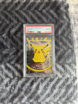 1999 TOPPS T.V. Pokemon Pikachu FOIL Card PSA 10 GEM MINT - Image 3