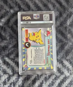 1999 TOPPS T.V. Pokemon Pikachu FOIL Card PSA 10 GEM MINT - Image 5