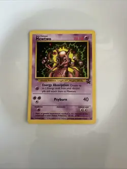 1999 Mewtwo Pokemon Card Wizards Promo Psyburn Energy Absorption MP - Image 1