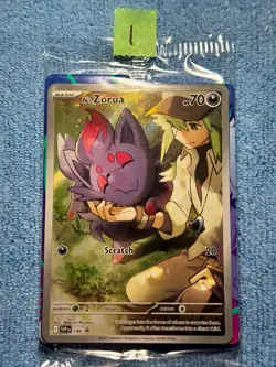 SEALED N's Zorua 189 Sv: Scarlet & Violet Promo Cards Holo Journey Together ETB - Image 1