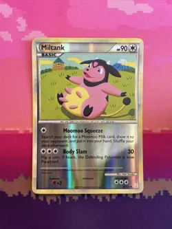 Pokemon Card Miltank HeartGold & SoulSilver Reverse Holo 47/123 Near Mint - Image 1