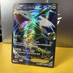 Rayquaza EX Full Art 104/108 Roaring Skies Holo Mint NM Pokemon Card - 🐉 - Image 2