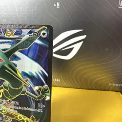 Rayquaza EX Full Art 104/108 Roaring Skies Holo Mint NM Pokemon Card - 🐉 - Image 4