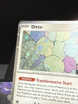 Pokemon Card Ditto 132/165 Prize Pack Series STAMPED With Swirl Near Mint - Image 2