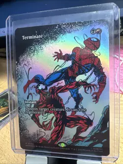 MTG Magic the Gathering Spiderman | Terminate FOIL Borderless | Mythic 0040 NM - Image 1