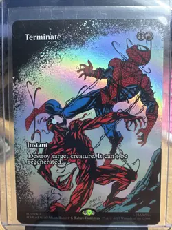 MTG Magic the Gathering Spiderman | Terminate FOIL Borderless | Mythic 0040 NM - Image 2