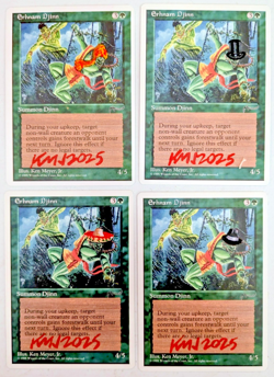 MTG ALTERED CHRONICLES Erhnam Djinns SIGNED BY ARTIST KEN MEYER JR w/COA - Image 1