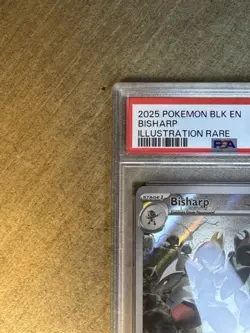 2025 POKEMON BLACK BOLT EN BISHARP ILLUSTRATION RARE #143 💎 PSA 9 - Image 3