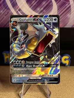 Pokemon TCG Gyarados GX Sun & Moon SM212 Rare Holo Black Star Promo - Image 1