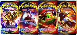 1pk: SWORD & SHIELD Base Set - Pokemon TCG - One Foil Pack - Art At Random - Image 1