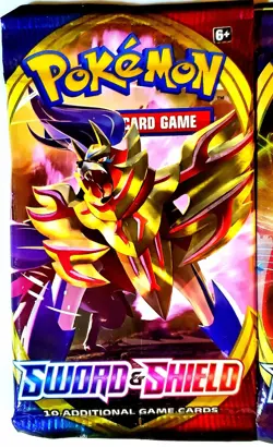 1pk: SWORD & SHIELD Base Set - Pokemon TCG - One Foil Pack - Art At Random - Image 2