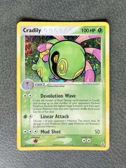Cradily Holo Pokemon 2006 EX Legend Maker 3/92 Double Swirls NM - Image 2