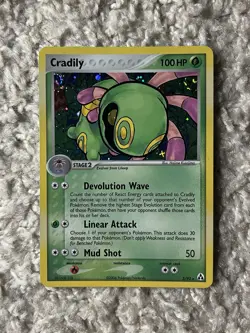 Cradily Holo Pokemon 2006 EX Legend Maker 3/92 Double Swirls NM - Image 3