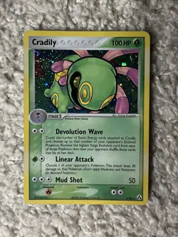 Cradily Holo Pokemon 2006 EX Legend Maker 3/92 Double Swirls NM - Image 4