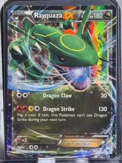 Rayquaza EX 60/108 XY Roaring Skies Holo Full Art Ultra Rare Pokemon TCG LP - Image 1