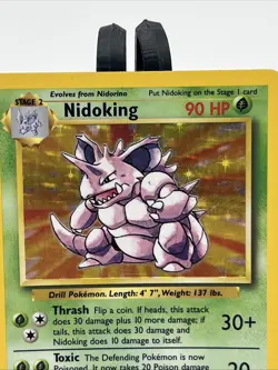 Pokemon TCG Nidoking Base Set 11/102 Holo 1999-2000 Wizards - Image 2