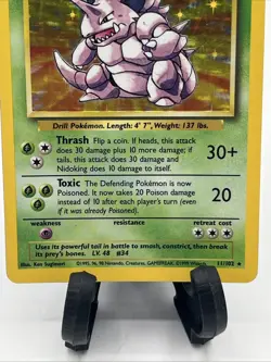 Pokemon TCG Nidoking Base Set 11/102 Holo 1999-2000 Wizards - Image 3