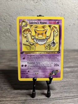 Sabrina's Hypno 56/132 Gym Challenge Regular Uncommon-Pokemon TCG-1st ED-LP!! - Image 1