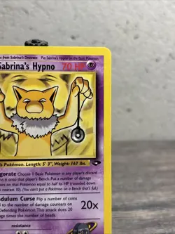 Sabrina's Hypno 56/132 Gym Challenge Regular Uncommon-Pokemon TCG-1st ED-LP!! - Image 3