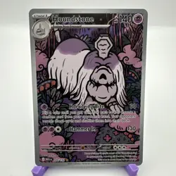Pokemon TCG Houndstone Mega Evolution: Base 145/132 NM Pack Fresh Full Art Rare - Image 1