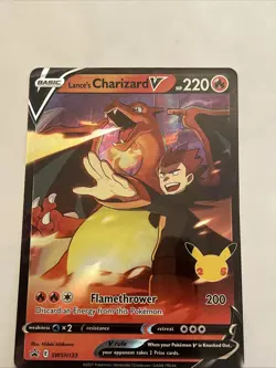 Lance's Charizard V - SWSH133 Sword & Shield Black Star Promo NM/MT Pokemon TCG - Image 3