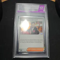 Team Rocket's Giovanni 174/182 (Cosmos Holo) Destined Rivals Pokemon PSA 10 - Image 1