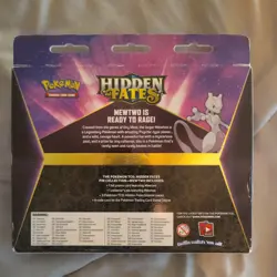 Pokemon TCG Mew Hidden Fates Pin Collection SEALED 3 Hidden Fates booster packs! - Image 2