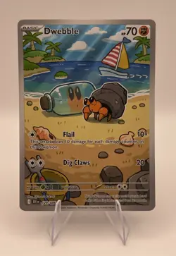 2025 Pokemon - Dwebble Illustration Rare 129/086 - SV Black Bolt Holo - Mint - Image 1