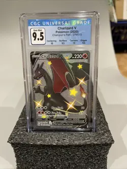 2020 Pokemon Charizard V Champions Path 079/073 Gem Mint 9.5 CGC Grade Like PSA - Image 1