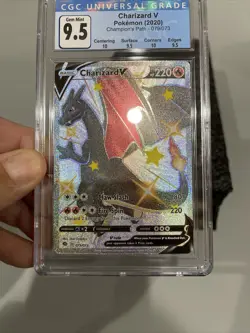 2020 Pokemon Charizard V Champions Path 079/073 Gem Mint 9.5 CGC Grade Like PSA - Image 3