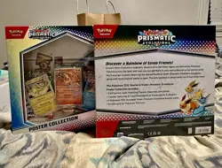 Pokemon TCG Sealed Set of Prismatic Evolutions Poster Collections. Set Of 2 - Image 1