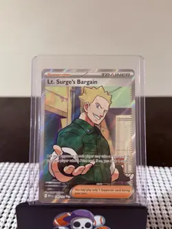 Lt. Surge's Bargain 170/132 Ultra Rare Full Art Pokemon Mega Evolution English - Image 1